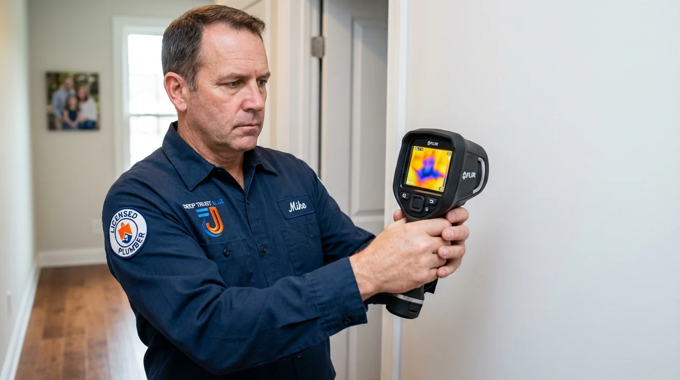 Thermal imaging leak detection by Johns Plumbing LLC in Dardanelle